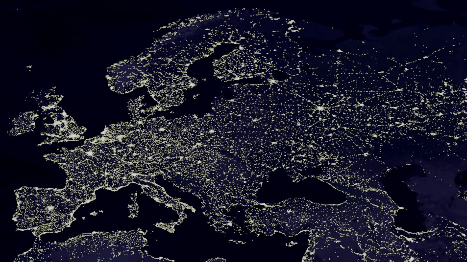 Europe at night from space, city lights from Portugal to the Black Sea: the markets a single label has to be right in